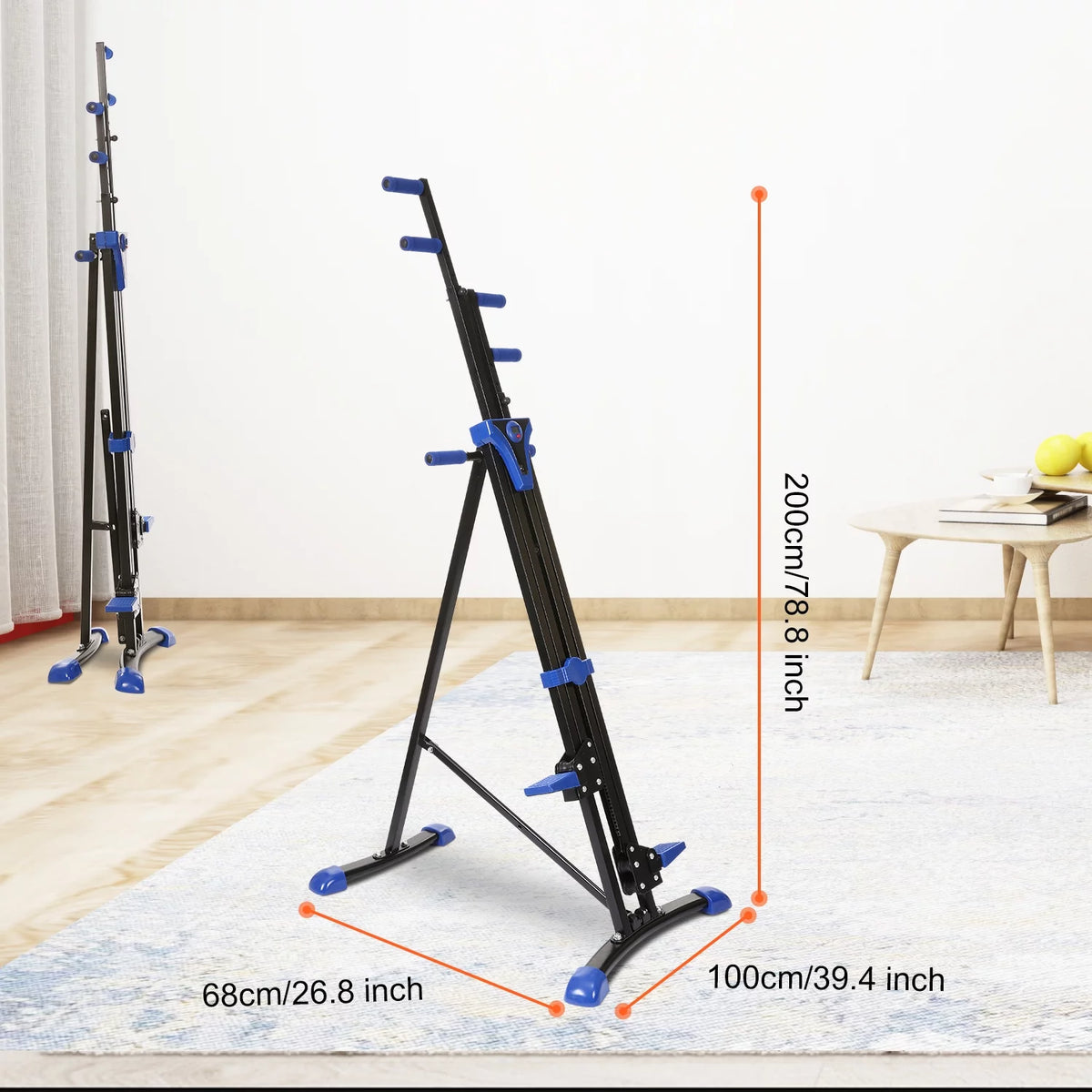 Vertical Climber and Folding Stair Stepper Machine D90249