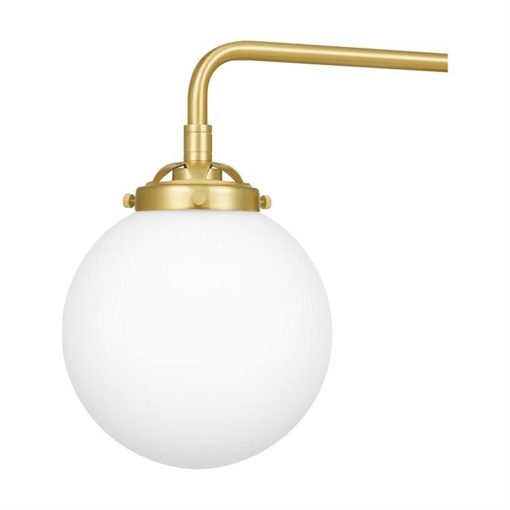 Satin Brass 4 Light Bath Vanity with Opal Etched Glass D468