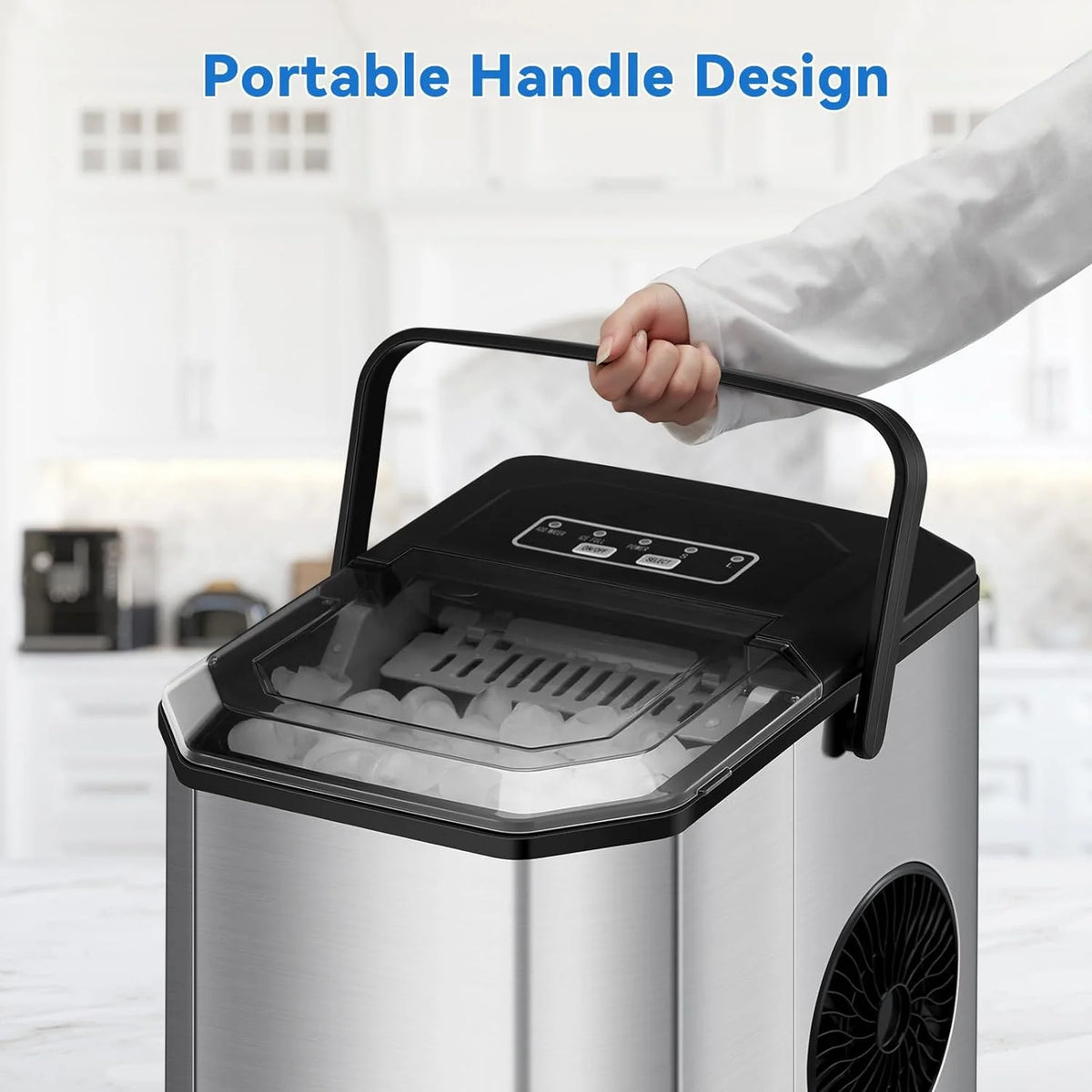 Countertop Ice Maker 26LBs/24H with 2 Size Bullet Ice P443709