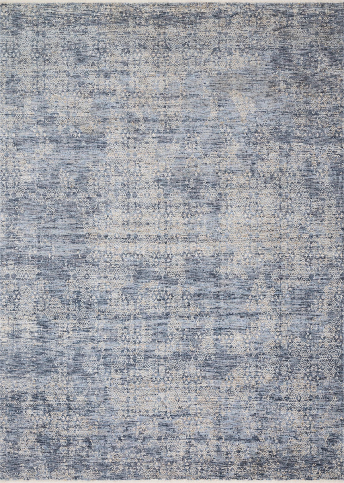 Dark Blue 7'10 x 7'10 Rug Q1097