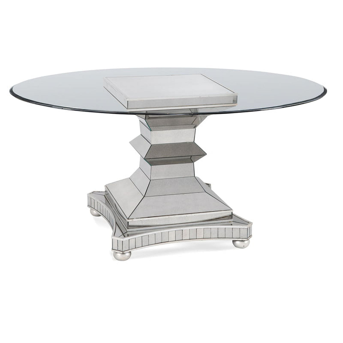 Mirrored Metal Dining Table I125