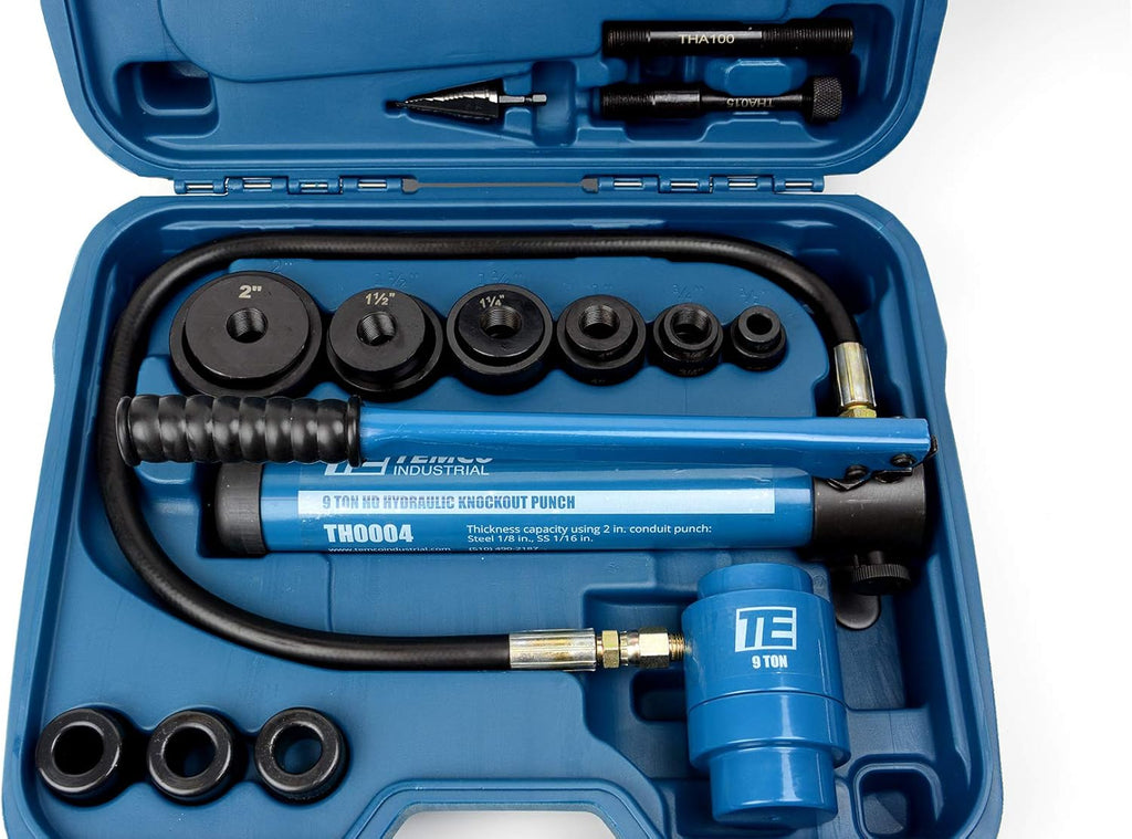 Hydraulic Knockout Punch Electrical Conduit Hole Cutter Set F14660