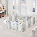 18 Panel Foldable Kids Playpen Safety Lock Gate K7254