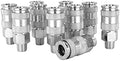 1/4" MNPT High Flow Steel Quick-Connect Coupler Box of 10 P56145