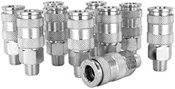 1/4" MNPT High Flow Steel Quick-Connect Coupler Box of 10 P56145