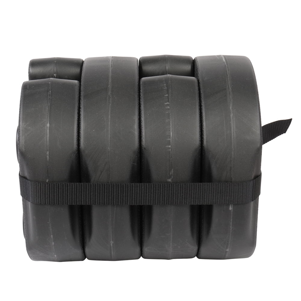 4 Pieces Black Tent Shade Canopy Water Fillable Weight Plates O51420