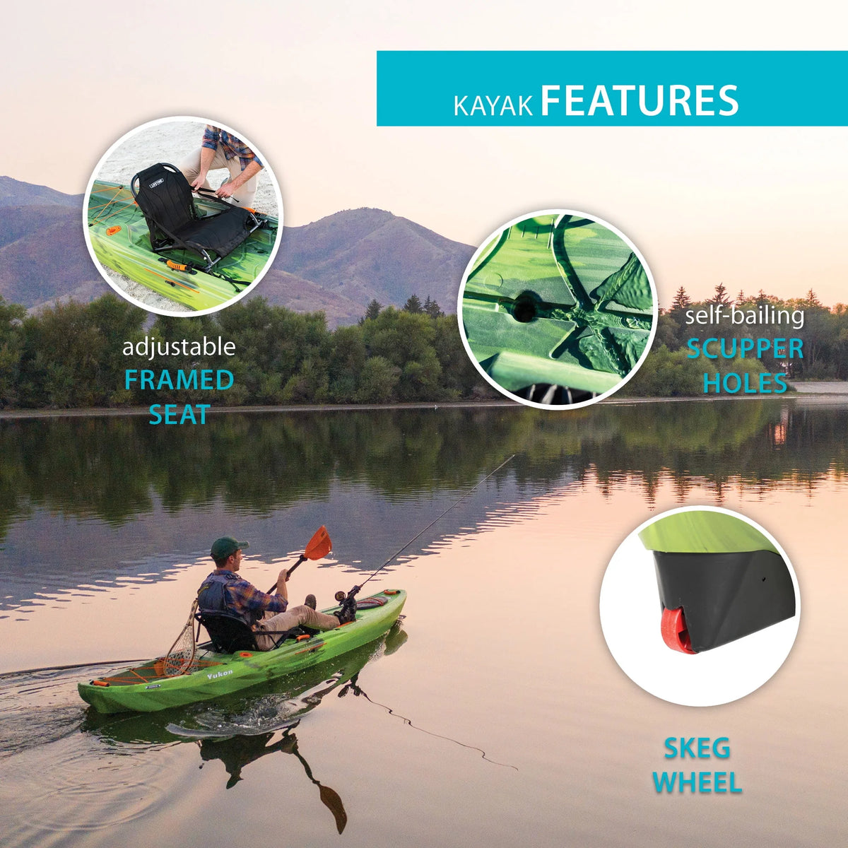 116 inch Sit-on-Top Fishing Kayak V183496
