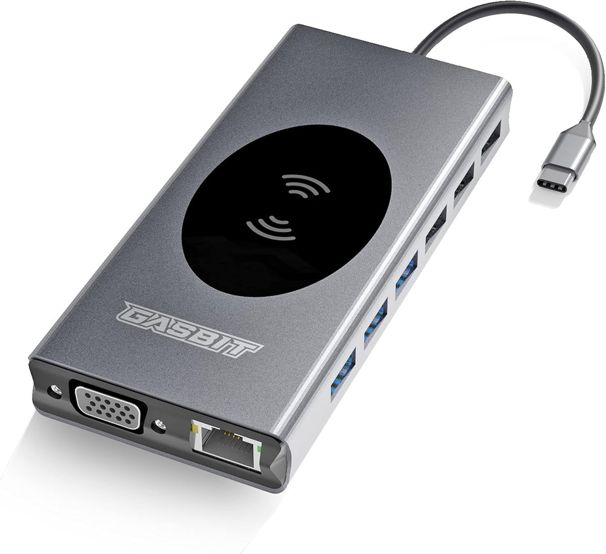 15-in-1 USB C Hub Multiport Adapter with Wireless Phone Charger, Pack of 2 I15392