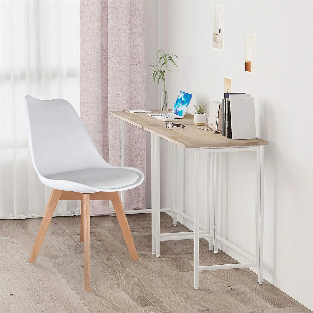 White Set of 4 Dining Chairs L59343