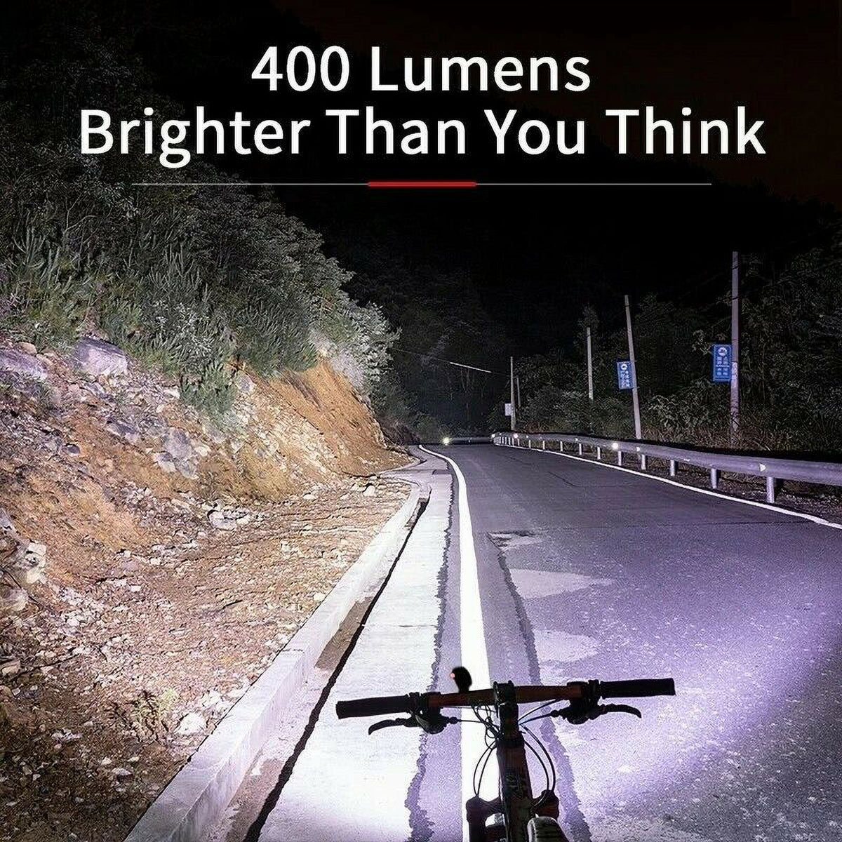 400LM USB Rechargable Bike Front Light Z68193