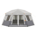 8-Person Instant Hexagon Cabin Tent U26778