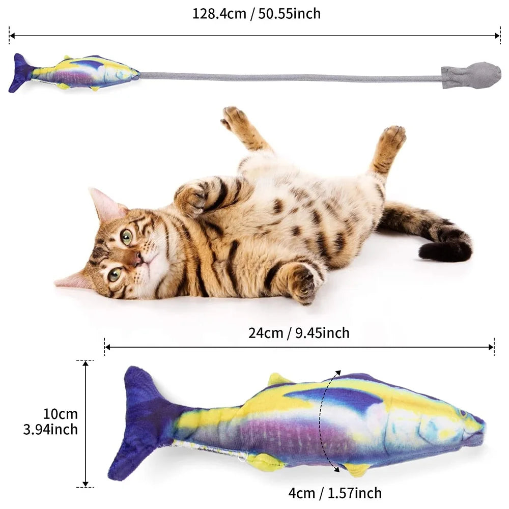 Wiggle Fish Catnip Plush Cat Toy T93025