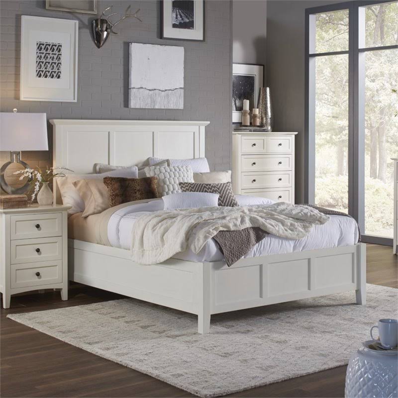 White Queen Panel Bed Z8390