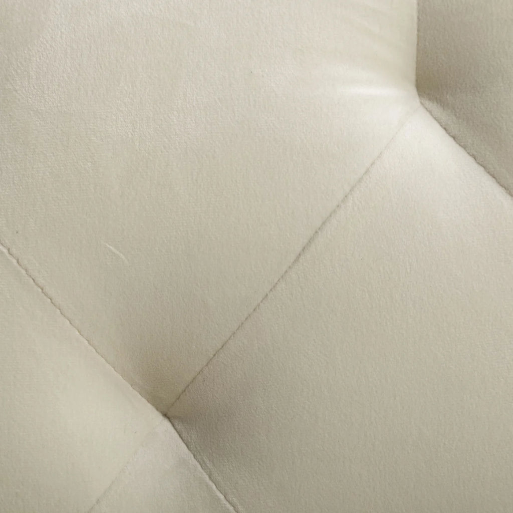 Beige Velvet Futon Sofa Bed with Pillows U82920