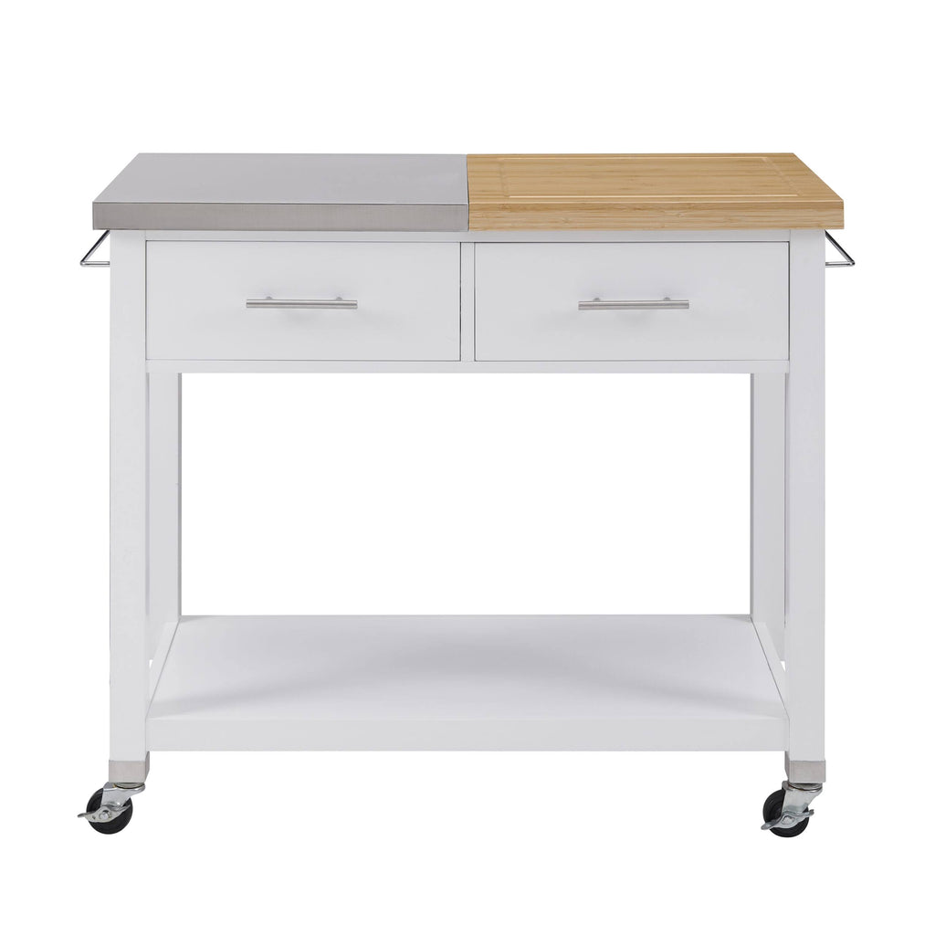 White Kitchen Cart Z98267