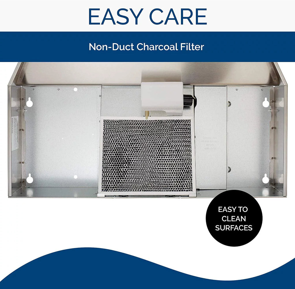 Stainless Steel Ductless Range Hood Insert with Light G6466