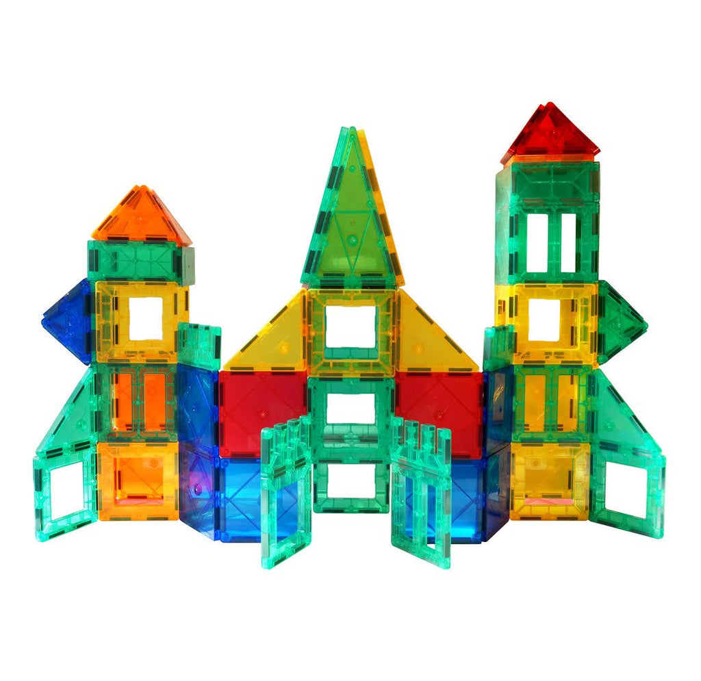 120-Piece Magnetic Tiles Set with Carrying Bag T273958