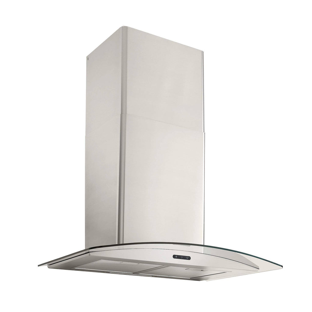 30 inch Wall Mount Curved Glass Chimney Range Hood A355443