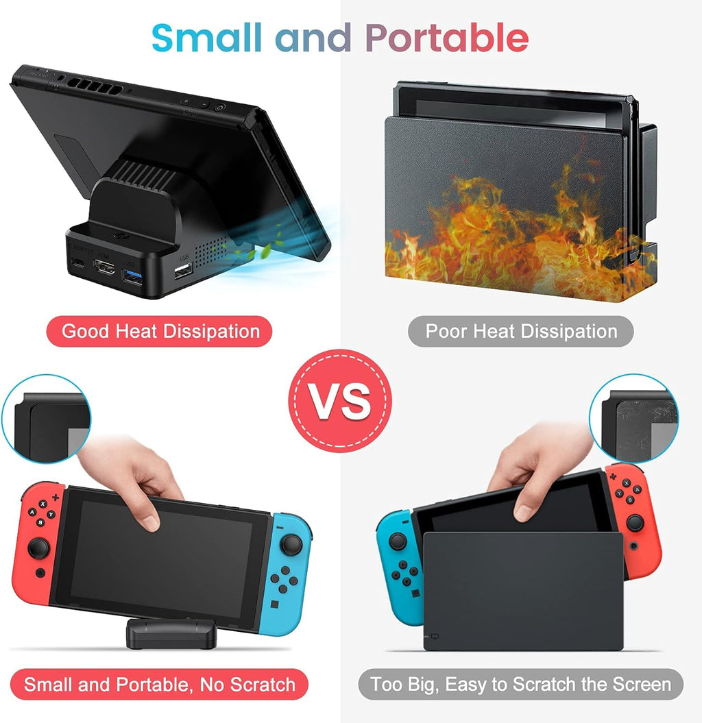 4K HDMI Portable Docking Station with Cooling Fan and USB 3.0 Port B339