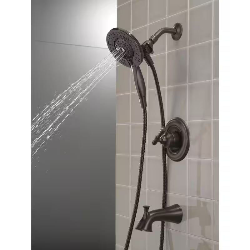 Single-Handle 4-Spray Tub and Shower Faucet in Venetian Bronze W48565