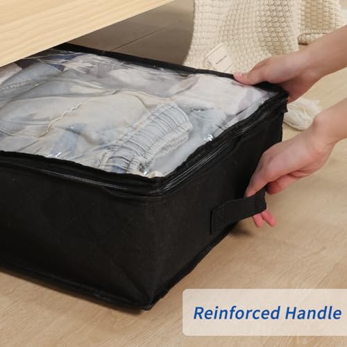 Grey 4 Pack Foldable Underbed Storage Bags I52247