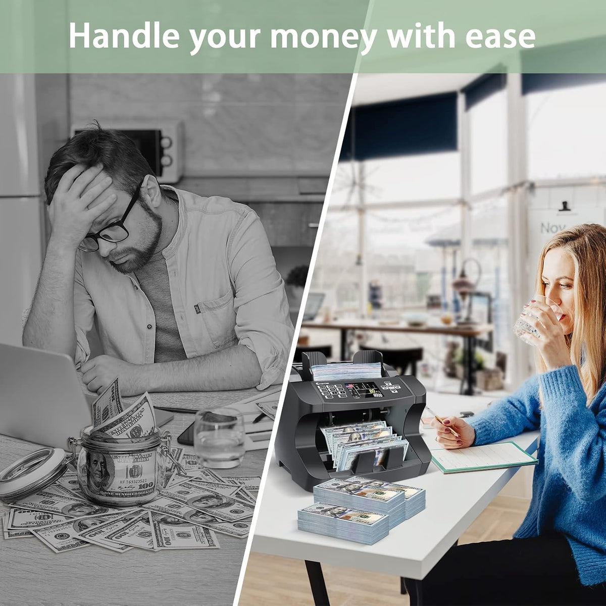 Money Counter Machine Mixed Denomination Y555675