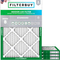 19x21.5x1 MERV 8 Pleated Air Filter (4-Pack) D61318