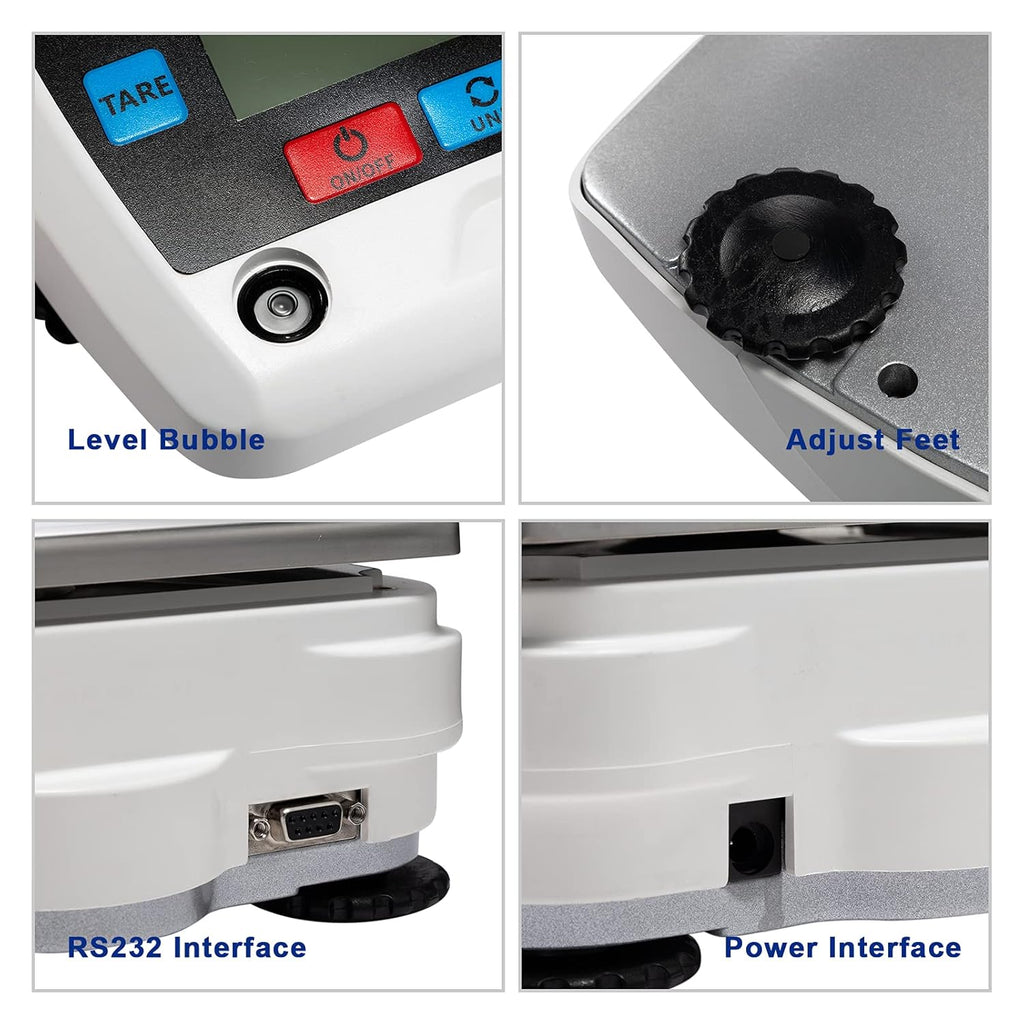 Lab Scale 5kg Precision Electronic Balance, 0.1g Readability N6118