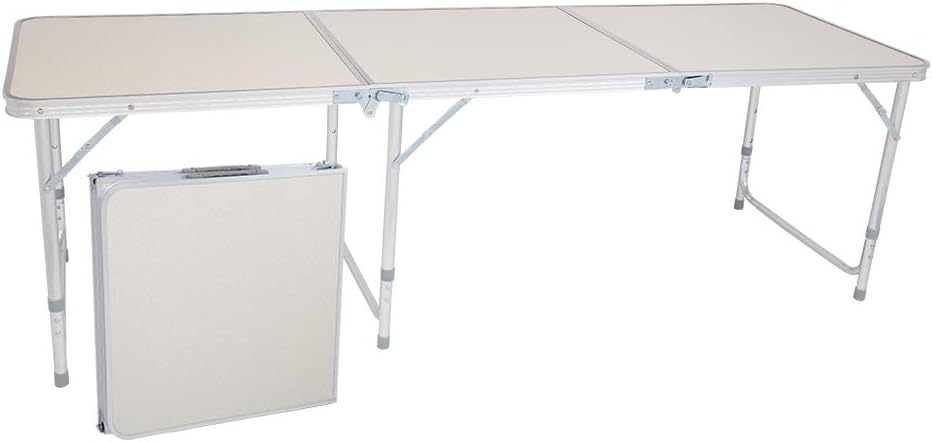Lightweight Aluminum Alloy Folding Table 4ft 48 x 24 inches G4592