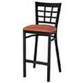 Tan Lattice Back Bar Stool F19118