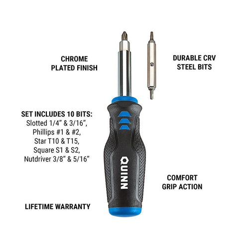 10-in-1 Multibit Screwdriver F681098