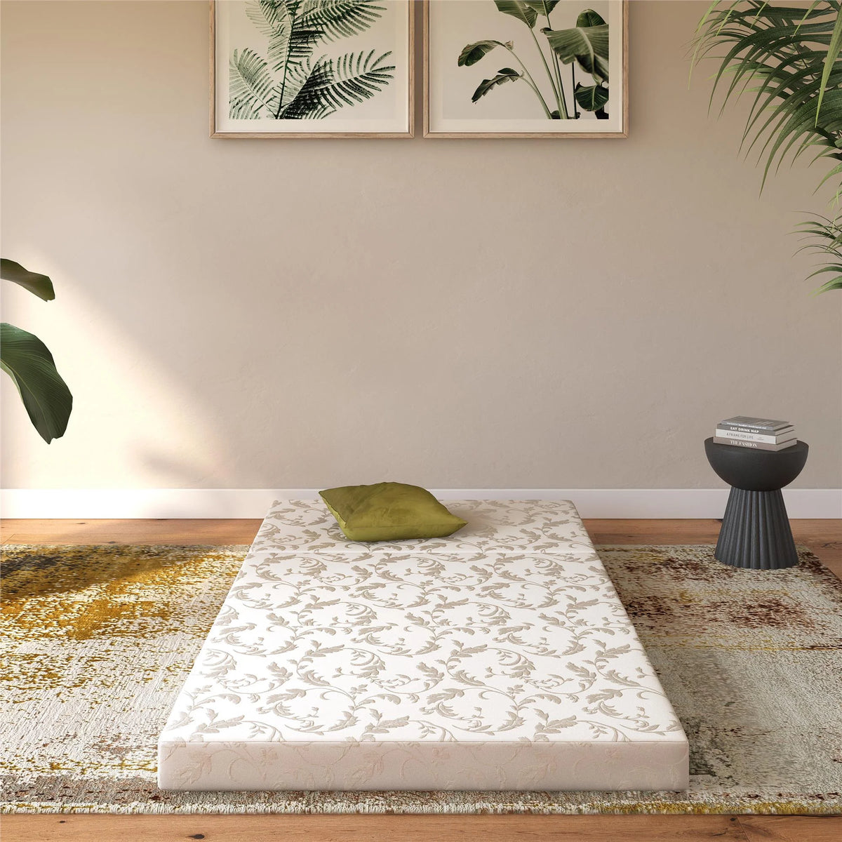 4-Inch Tri Folding Mattress with Carry Bag, Twin Size W950