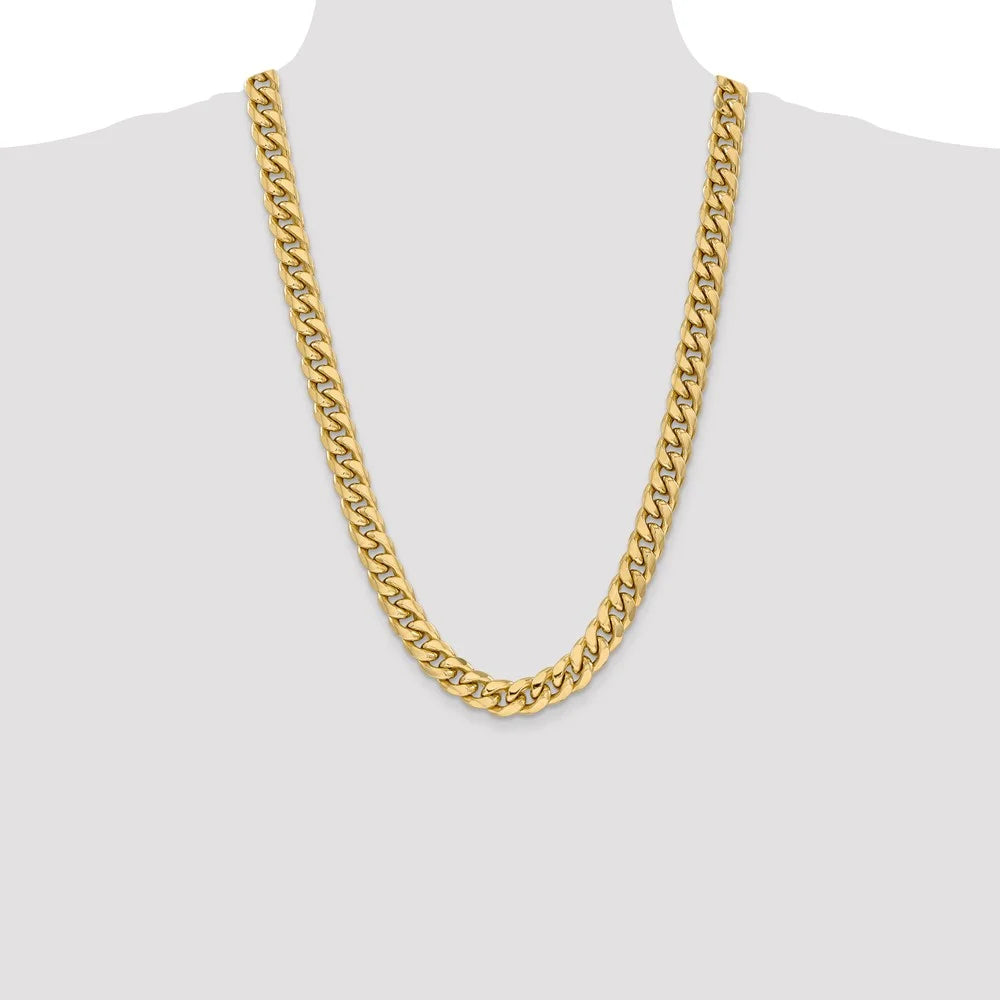11mm Semi-Solid Miami Cuban Chain W87576