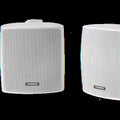 White 4" Compact Marine Box Speakers (Pair) O249