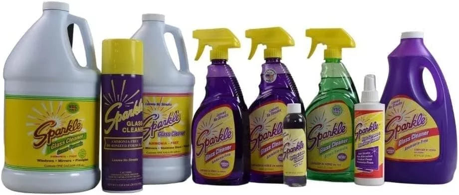 Ammonia-Free Glass Cleaner Spray Bottle Pack of 3 T282