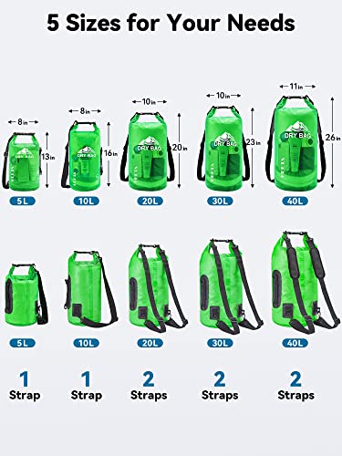 5L/10L/20L/30L/40L Waterproof Dry Bag with Phone Case H2294