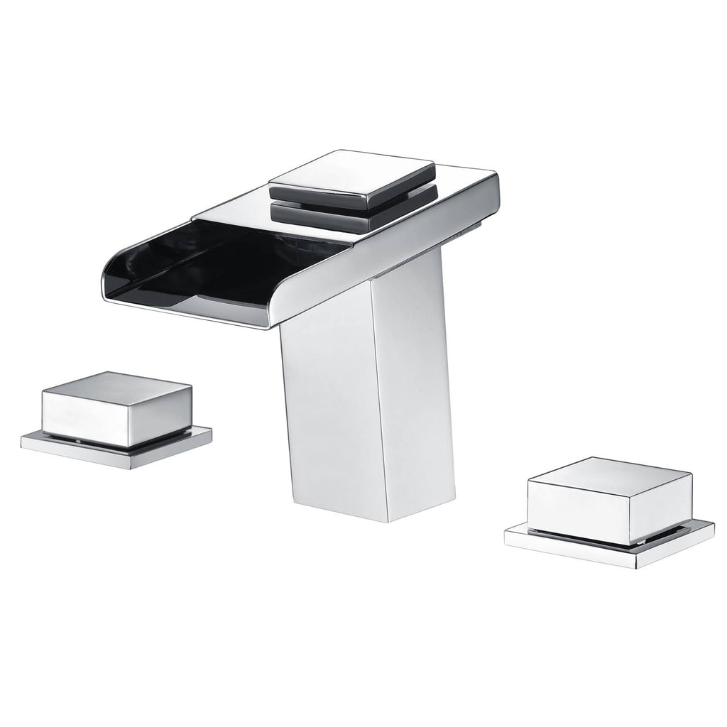Chrome 8-Inch LED Widespread Bathroom Sink Faucet V860322