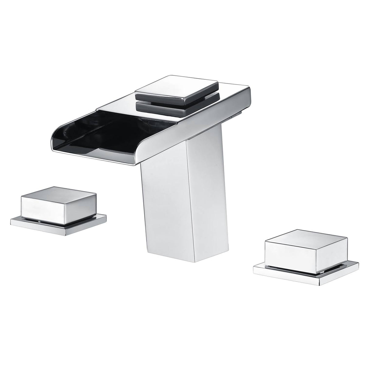 Chrome 8-Inch LED Widespread Bathroom Sink Faucet V860322