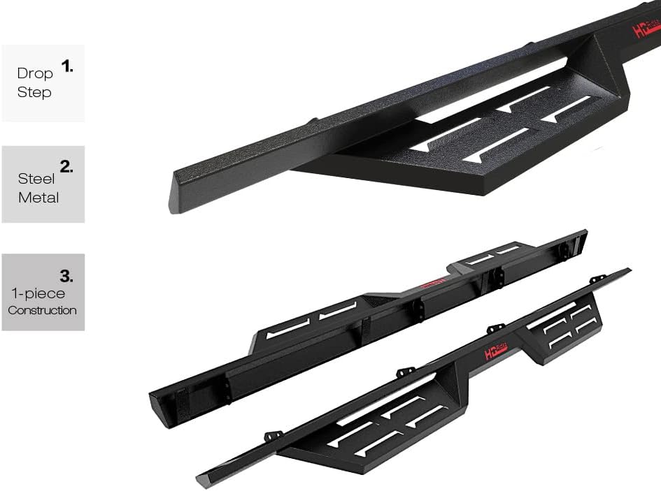 Steel Drop Down Style Running Boards D902