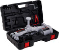 Electric Car Jack Kit 3Ton 12V Portable Scissor Car Jack Lift Grey Pack of 2 Z4856