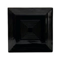 Black Porcelain Square Plate, 8-Inch, Box of 24 E27656