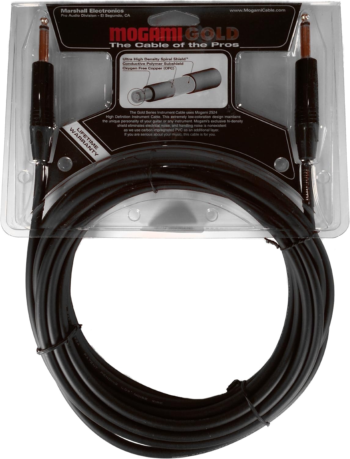 10 Foot Pack of 2 Guitar Instrument Cable V80165