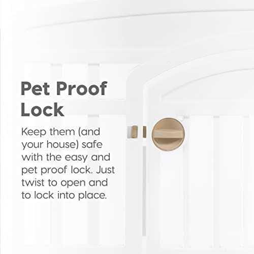 6 Panel Exercise Pet Playpen with Door K595725