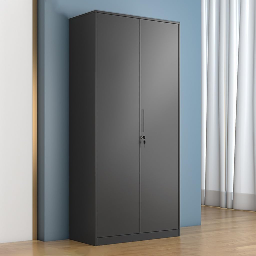 71" Tall Metal Storage Cabinet with Locking and Adjustable Shelves K9333