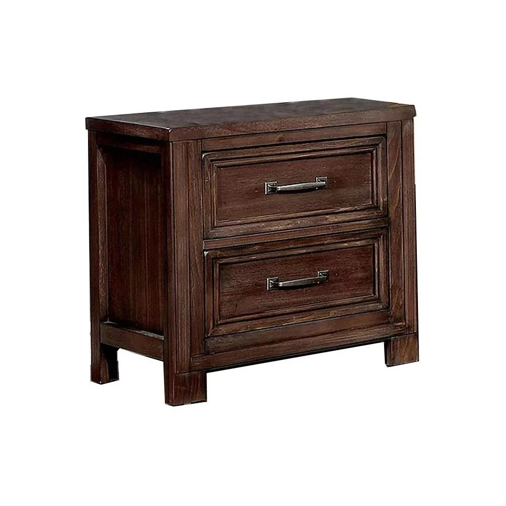 Dark Oak Solid Wood King Bedroom Set 6pcs H353