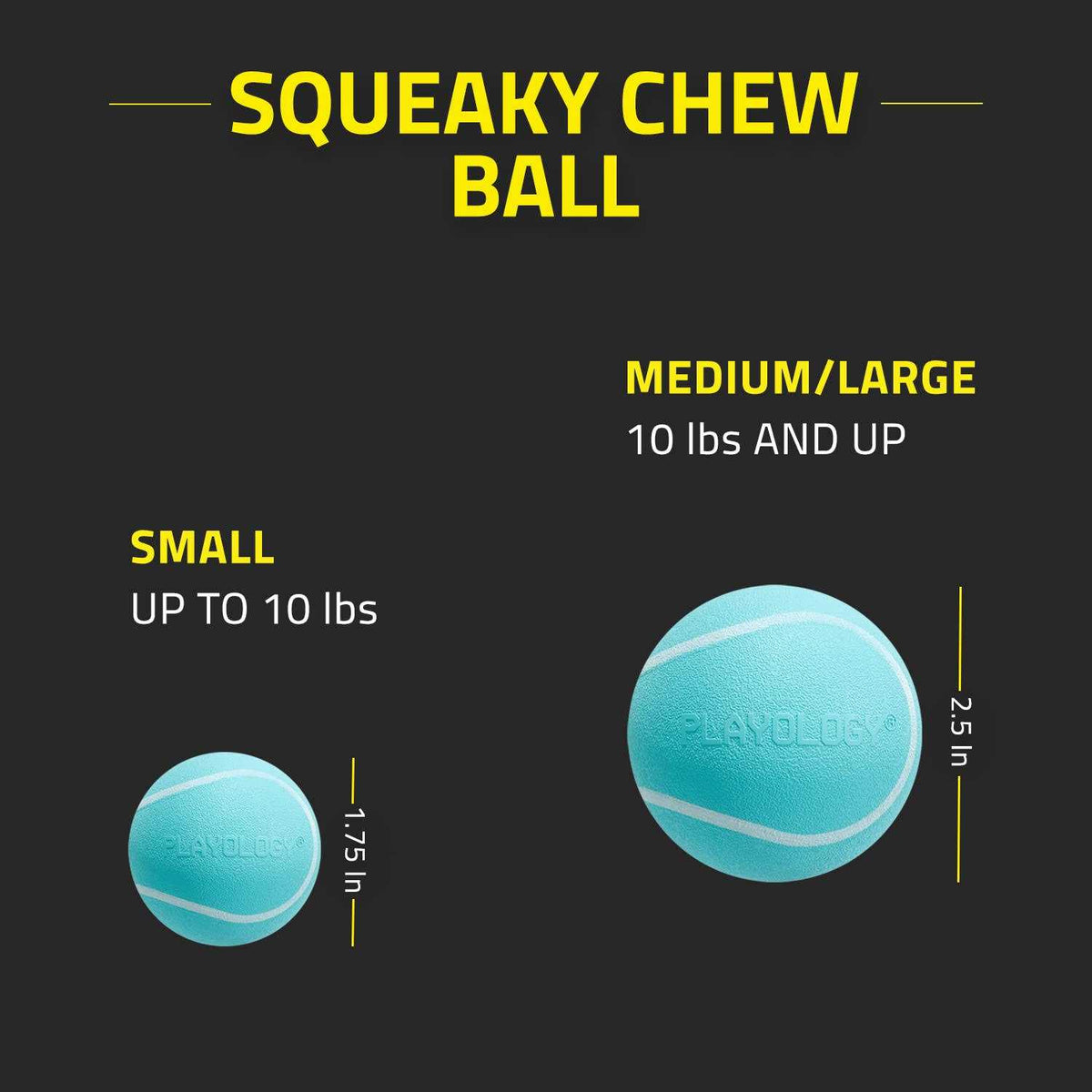 Squeaky Chew Ball Dog Toy U7631