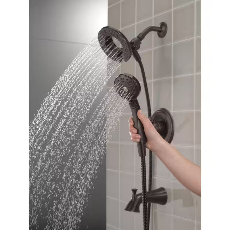 Single-Handle 4-Spray Tub and Shower Faucet in Venetian Bronze W48565