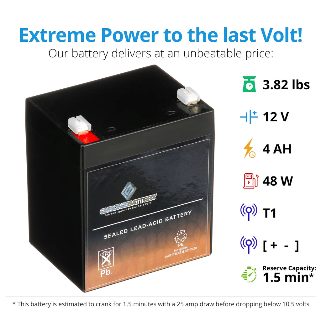 12V 4Ah SLA Battery W51329