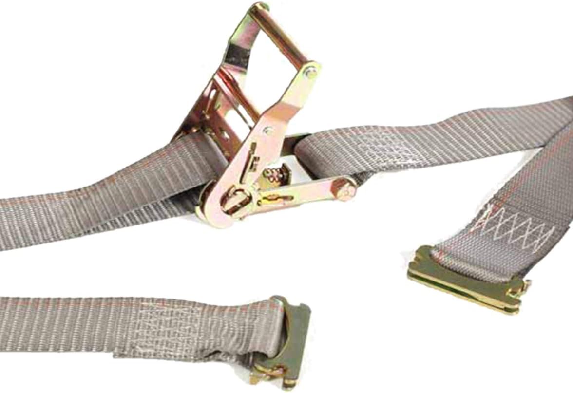 11 Pieces E-Track Tie-Down Kit with Black Rails and Ratchet Straps I993