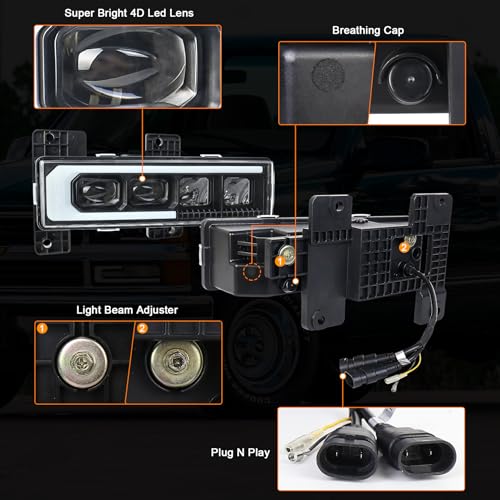 LED Headlight Assembly with DRL Turn Signal I6315